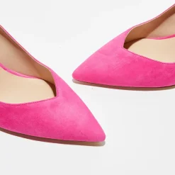 Femme Stuart Weitzman Escarpins^Escarpins en Velours de Cuir Anny 70 fuchsia - Talon 7 cm