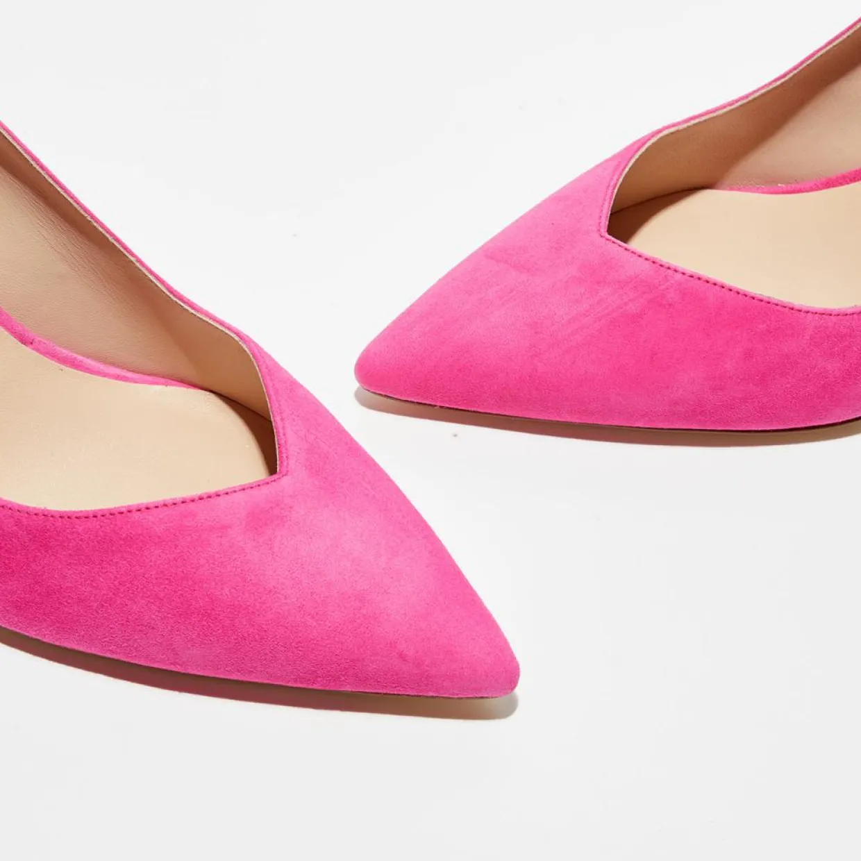 Femme Stuart Weitzman Escarpins^Escarpins en Velours de Cuir Anny 70 fuchsia - Talon 7 cm