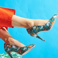Escarpins Makea jungle multicolore - Talon 9 cm-Cosmoparis Outlet
