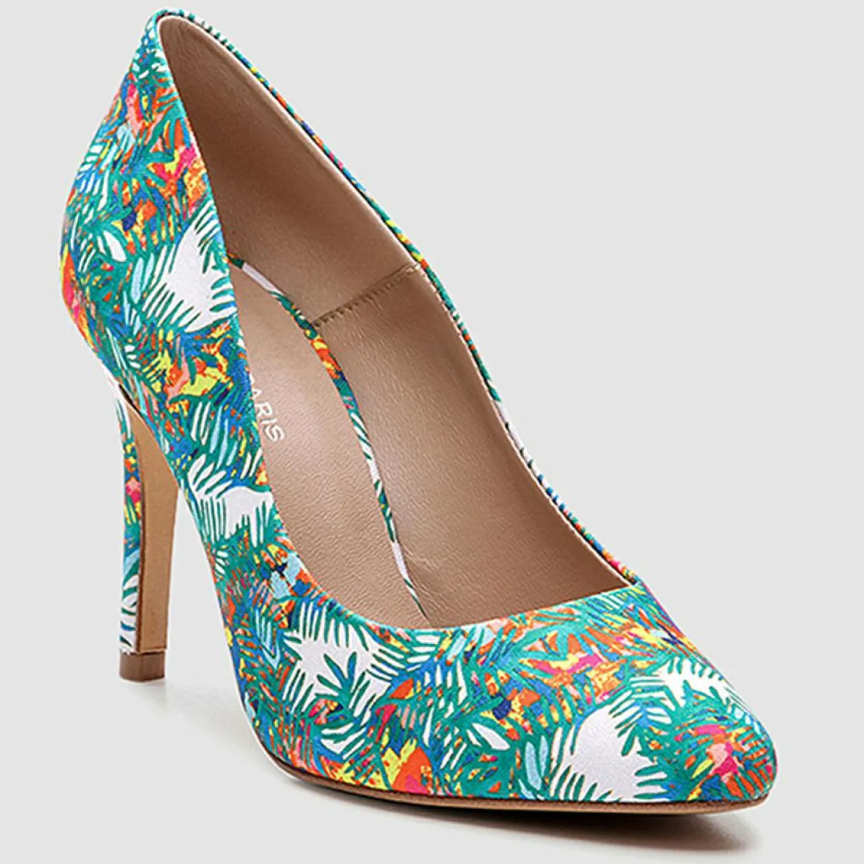 Escarpins Makea jungle multicolore - Talon 9 cm-Cosmoparis Outlet