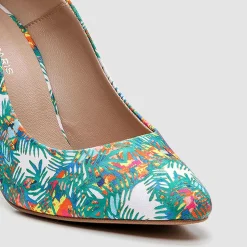 Escarpins Makea jungle multicolore - Talon 9 cm-Cosmoparis Outlet