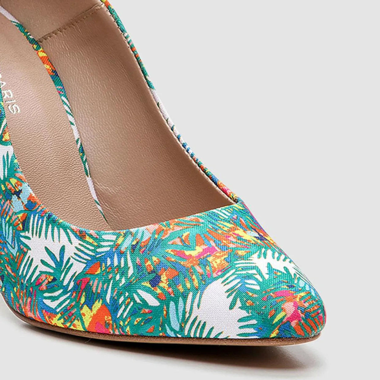 Escarpins Makea jungle multicolore - Talon 9 cm-Cosmoparis Outlet
