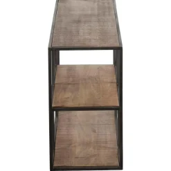 Etagere basse manguier stockholm naturel ciré - 140x35x60 cm-Bois & Chiffons Hot