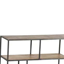 Etagere basse manguier stockholm naturel ciré - 140x35x60 cm-Bois & Chiffons Hot