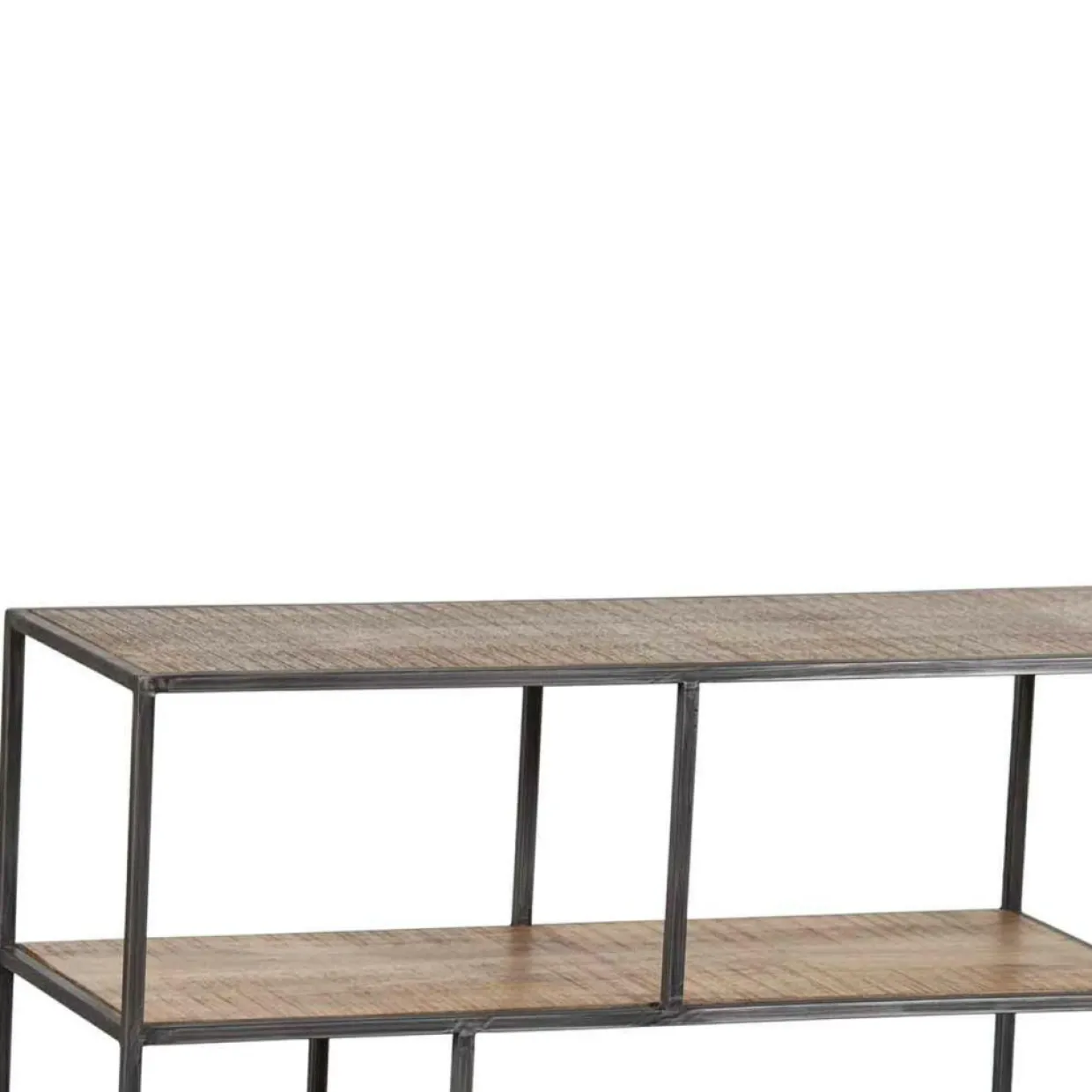 Etagere basse manguier stockholm naturel ciré - 140x35x60 cm-Bois & Chiffons Hot