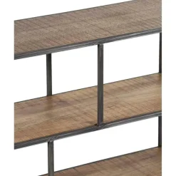 Etagere basse manguier stockholm naturel ciré - 140x35x60 cm-Bois & Chiffons Hot