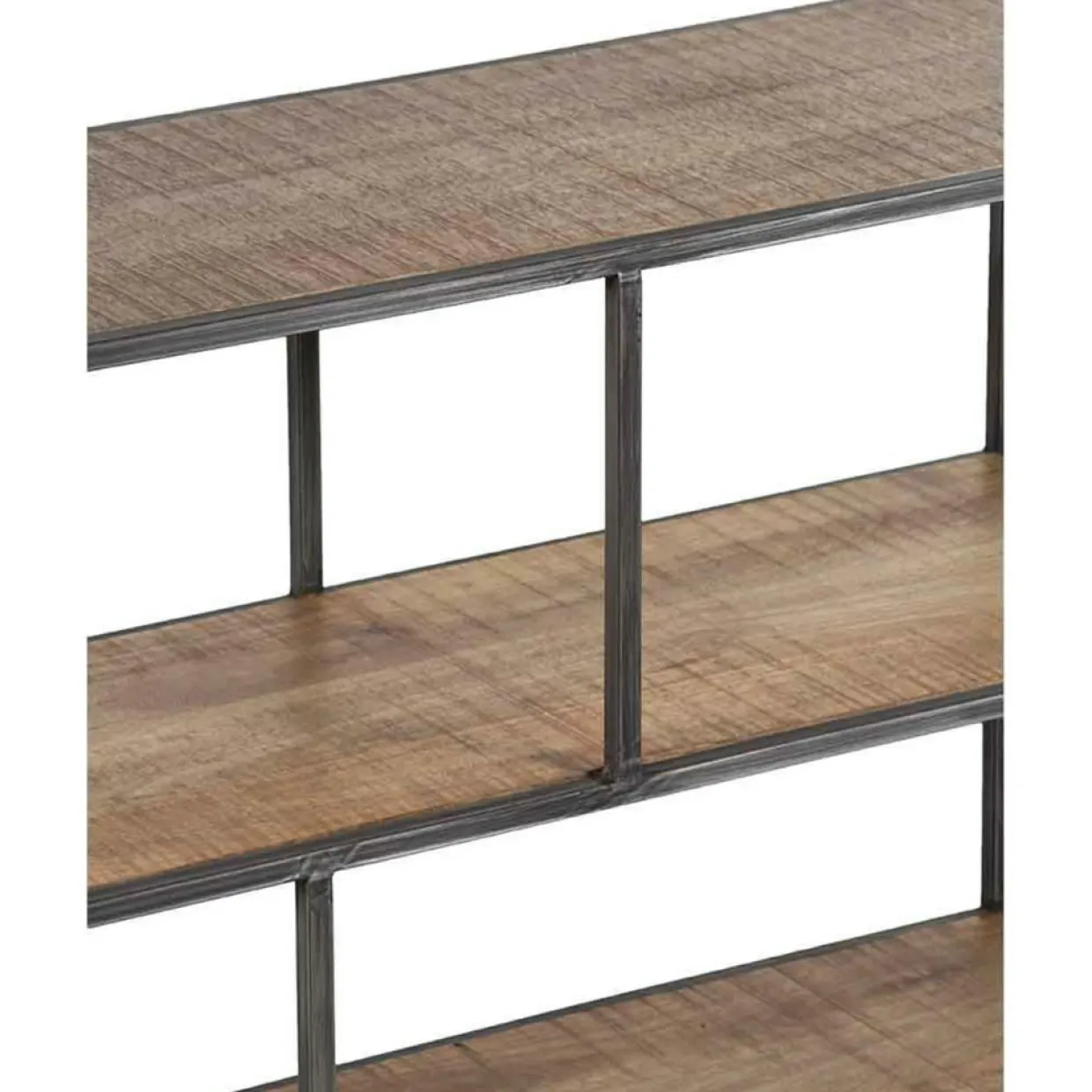 Etagere basse manguier stockholm naturel ciré - 140x35x60 cm-Bois & Chiffons Hot