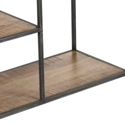 Etagere basse manguier stockholm naturel ciré - 140x35x60 cm-Bois & Chiffons Hot