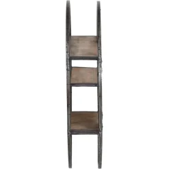 Bois & Chiffons Etagères^Etagere bois metal ronde manguier stockholm naturel ciré - 80x16x80 cm