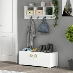 Homitis Etagères^Etagère porte-manteau Star blanche - 75.6x35x22 cm