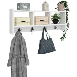 Homitis Etagères^Etagère porte-manteau Star blanche - 75.6x35x22 cm