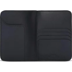 Femme Maison Faret Pochettes^Etui passeport en Toile enduite noir/gris - 14x10x2 cm