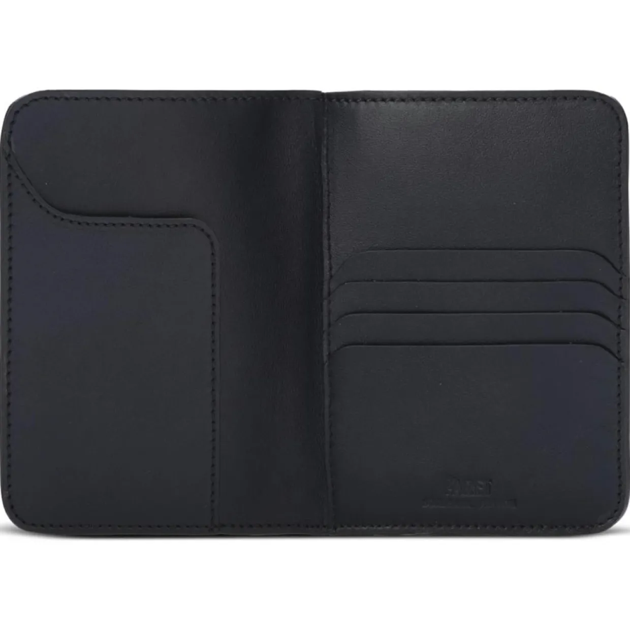 Etui passeport en Toile enduite noir/blanc - 14x10x2 cm-Maison Faret Online