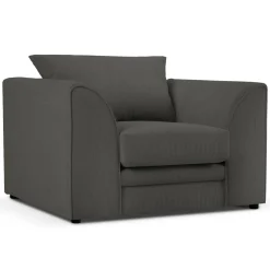 Fauteuil Quince gris foncé - 97x92x80 cm-Mazzini Sofas Clearance