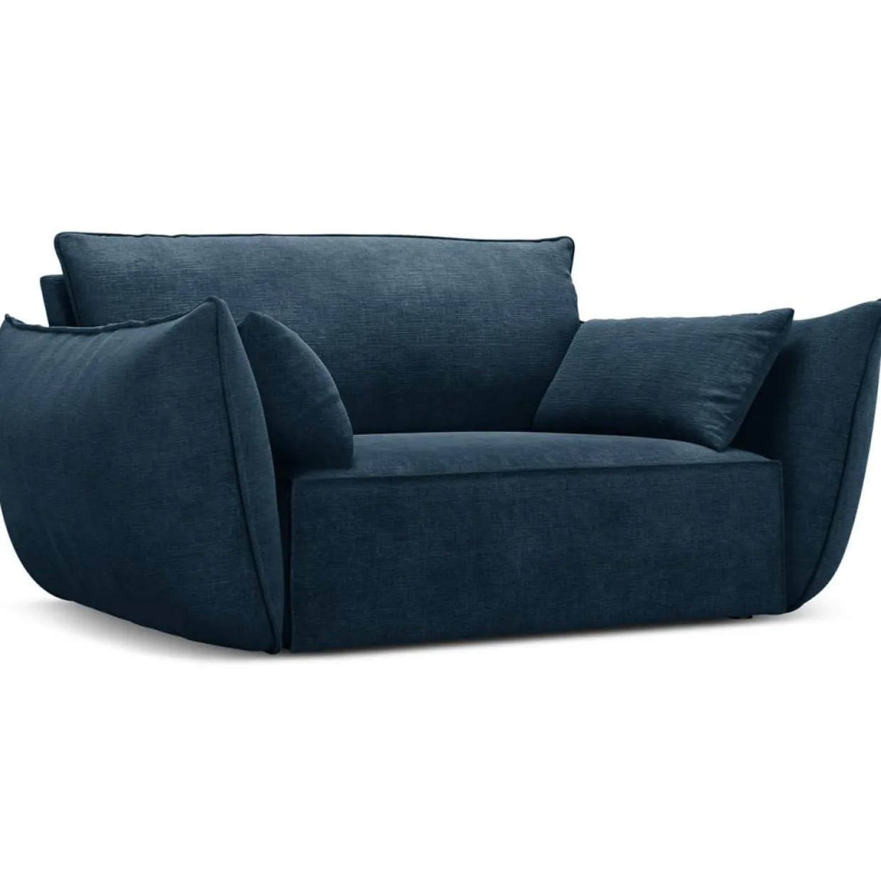 Mazzini Sofas Fauteuils^Fauteuil Vanda bleu roi - 128x100x85 cm