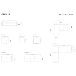 Mazzini Sofas Fauteuils^Fauteuil Velours Jasmin beige - 105x95x72 cm