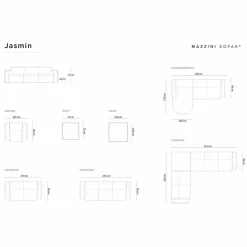 Fauteuil Velours Jasmin noir - 105x95x72 cm-Mazzini Sofas Hot