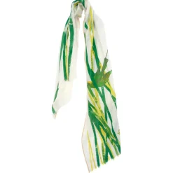 Foulard en Lin et Coton Paradisie ecru - 70x190 cm-Petrusse Hot