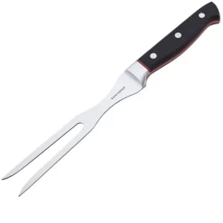 Gam'Hotel Couteaux^Fourchette à viande Hiro noir/rouge - 30.5 cm