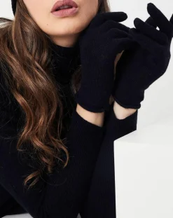 Femme Cashmere Tribu Gants, Moufles^Gants 100% Cachemire Garance noirs
