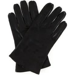 Gants doublé acrylique doublure textile Jessie marron foncé-Maison Fabre Outlet