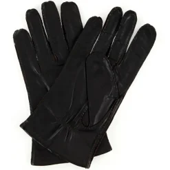 Gants doublé acrylique doublure textile Jessie marron foncé-Maison Fabre Outlet