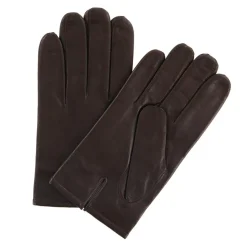 Gants en Cuir d'Agneau doublure textile marron-Georges morand