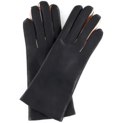 Gants en Cuir d'Agneau doublure Laine Heritage Valois gris foncé-Maison Fabre Outlet