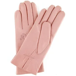 Gants en Cuir d'Agneau doublure Laine Sana péoni rose-Maison Fabre Hot