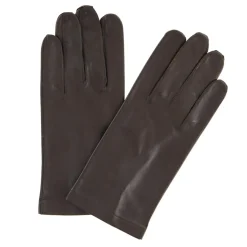Homme Georges morand Gants, Moufles^Gants en Cuir d'Agneau non doublés marron