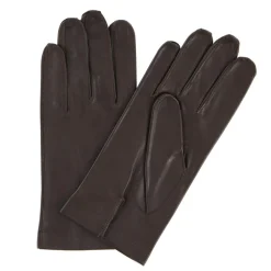 Homme Georges morand Gants, Moufles^Gants en Cuir d'Agneau non doublés marron