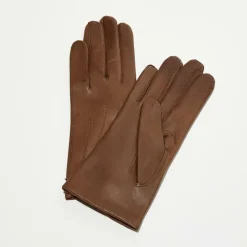 Femme Maison Fabre Gants, Moufles^Gants en Cuir d'Agneau Waves taupe