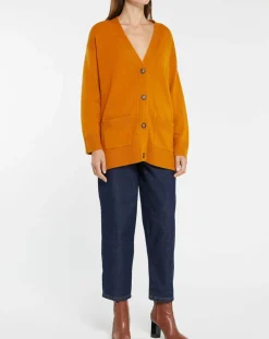 Femme Galeries Lafayette Gilets Et Cardigans^Gilet 100% Cachemire Dira orange