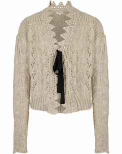 Femme Manoush Gilets Et Cardigans^Gilet ajouré Vintage beige