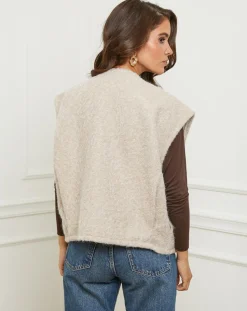 Gilet Alice beige-L'Armoire de Suzette Clearance