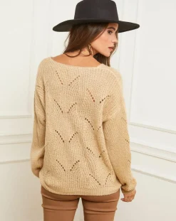 Gilet Alice camel-L'Armoire de Suzette New
