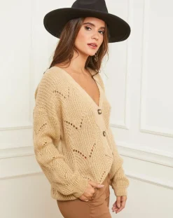 Gilet Alice camel-L'Armoire de Suzette New