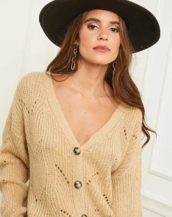 Gilet Alice camel-L'Armoire de Suzette New