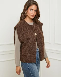 Gilet Alice choco-L'Armoire de Suzette Hot