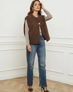 Gilet Alice choco-L'Armoire de Suzette Hot