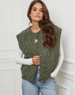 Gilet Alice kaki-L'Armoire de Suzette Clearance