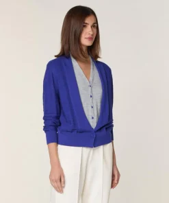Femme Rodier Gilets Et Cardigans^Gilet Athéna 100% Laine 2 en 1 bleu outremer