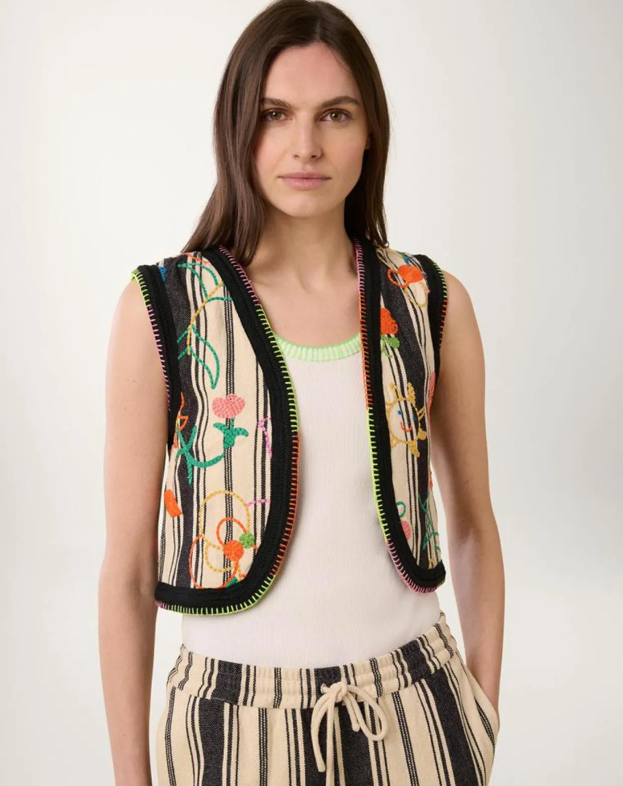 Femme Manoush Gilets Et Cardigans^Gilet Beldi stripes