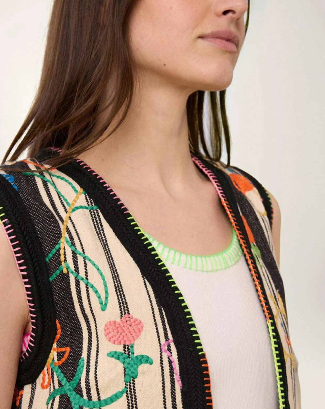 Femme Manoush Gilets Et Cardigans^Gilet Beldi stripes