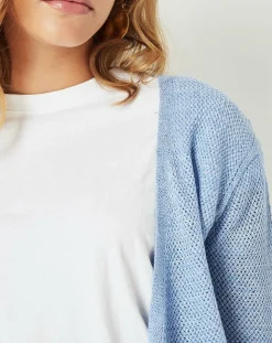 Gilet Casta bleu-Cuisse de Grenouille Clearance