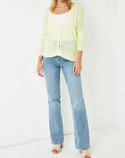 Gilet Casta jaune-Cuisse de Grenouille New