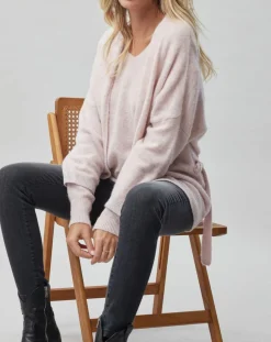 Femme Lauren Vidal Gilets Et Cardigans^Gilet ceinturé Ciara rose