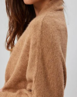 Gilet ceinturé Ciara santal-Lauren Vidal Outlet