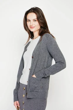 Femme C&Jo Gilets Et Cardigans^Gilet col v boutonné loup