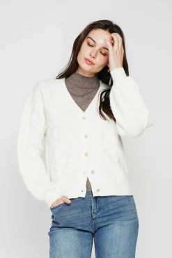 Femme C&Jo Gilets Et Cardigans^Gilet col v naturel